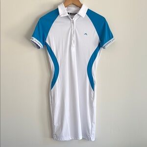 J.Lindeberg White and Blue Golf Dress